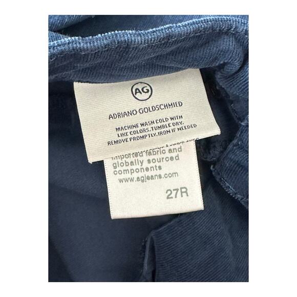 Adriano Goldschmied Pants Womens 27 Super Skinny Legging Ankle Blue Corduroy - Picture 7 of 9